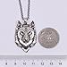 Paw Paw House Mens Wolf Head Necklace Pendant for Dog Lover Men Norse Viking Warrior Arrow Headed Amulet Jewelry (04043)
