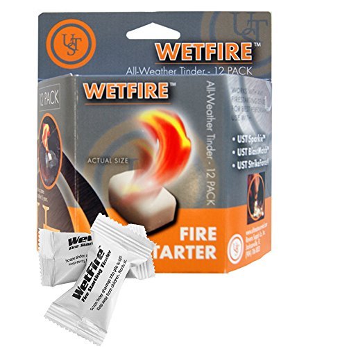 2 Packages of 12 WetFire Fire Starter Tinders by Ultimate Survival Technologies UST