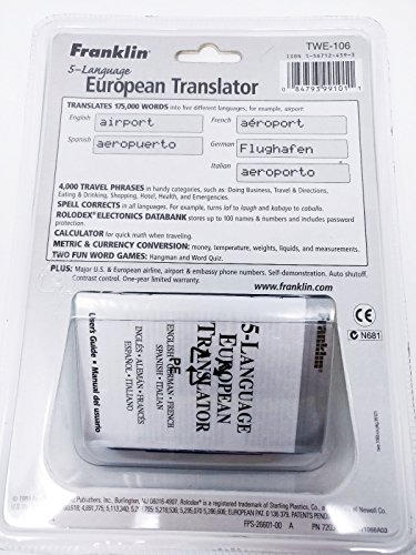 Franklin-5-language-European-Translator-TWE-106-175000-words-4000-phrases-English-Spanish-French-German-Italian