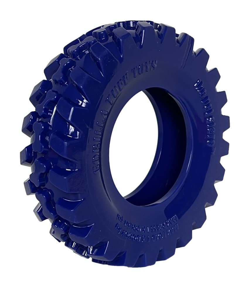 Pet Store The Gorilla Tuff Tyre Dog Toy – Pet Toy, Ideal For Throwing And Retrieval Interactive Games, Discourages Boredom, Help Satisfy Your Dogs Natural Urges To Chew, Emperor Blue.