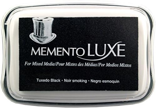 Memento Luxe Tsukineko Mixed Media Ink Pad, Tuxedo Black by Memento Luxe