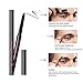Eyebrow Kit Eyeshadow Brush Blush Brush Stencil Scissors Tweezers Makeup Brush Set for Men Women and Maiden(Dark Brown Eyebrow Pencil)