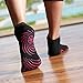 Gaiam Yoga Socks - Grippy Non Slip Sticky Toe Grip Accessories for Women & Men - Hot Yoga, Barre, Pilates, Ballet, Dance, Home - Pink, Medium/Large