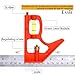 12-Inch Combination Square Ruler - Esste 1 foot (300mm) Universal Adjustable Stainless Steel Level Lay out Tool Metric & British System Graduations Heavy Duty with Accurate 45 and 90 Angles