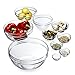 James Scott 10 Piece Set Stackable European Made lead Free Glass Kitchen Prep, Dipping Sauce, Dessert, Salads, Candy Dish or Nut Bowls. Prep Bowls