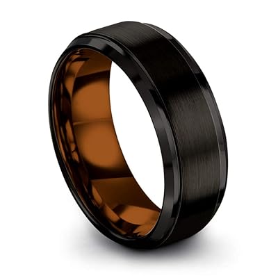 Chroma Color Collection Tungsten Wedding Band Ring 10mm for Men Women