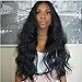Carina Hair Virgin Remy Brazilian Hair Body Wave Hair Glueless Lace Front Wig Size:20Inch