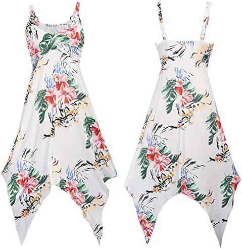 Irregular Dovetail Colorful Skirt （ Blue&amp;Red, White, Blue ) (L, White)