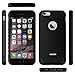 MASCHERI For iPhone 6 / 6S Case [Carbon Fiber Design] Shock Absorption Protective Dual Layer Military-Grade Defender Hybrid Case Cover for Apple iPhone 6 / 6S - Black