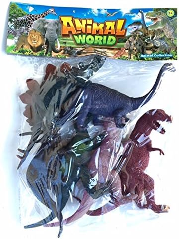 Plastic Assorted Dinosaur Figures - large - pack of 6