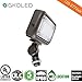 GKOLED 15W LED Floodlight, Outdoor Security Fixture, Waterproof, 1500 Lumens, 50W MH Equivalent, 5000K Daylight White, 120-277V, UL-Listed