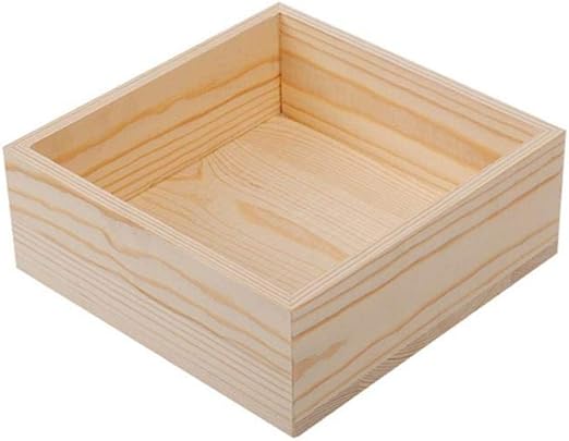 Kentop - Caja de madera sin tapa, varios tamaños: Amazon.es: Hogar