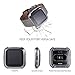 Minfex For Fitbit Versa Protector Case Cover, TPU Accessories Rugged Protective Casing Shock Resistant Frame Shell for Fitbit Versa Fitness Smart Watch Transparent