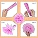 18pcs Gold Pink and White Tissue Pom Poms Kit Paper Flower Balls Ceiling Hanging Decorations Wedding Favors Baby Shower Party Decorations