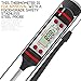Lemontec CP1 Meat Thermometer Digital Cooking Thermometer [5.9 Inch Long Probe] with Instant Read, LCD Screen, Anti-Corrosion, Best for Kitchen, Grill, BBQ, Milk, and Bath Water, 2 Pack