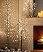 12AMP Fairy Lights and String Lights,Waterproof Premium Silver Wire(3Wire) 66Ft 200 Led Plug in with UL Adapter,Firefly Starry Moon Lights for Bedroom DIY Wedding Party Patio Christmas