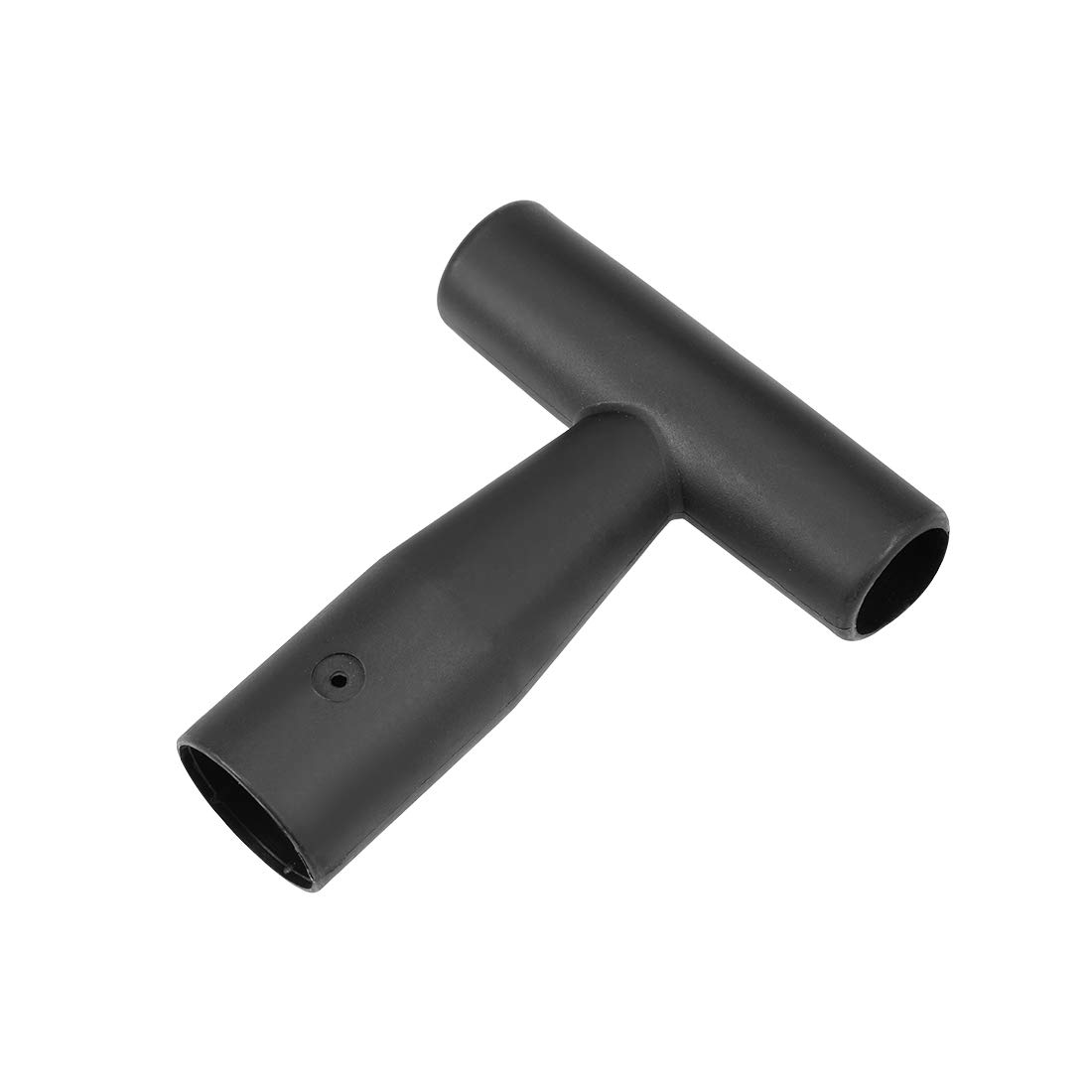 sourcing map Shovel T Grip Handle, 35mm Inner Diameter PVC for Digging Raking Tool Black