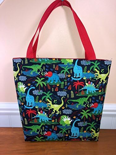 Dinosaurs Tote Bag, Kids Tote Bag, Book Bag