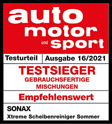 SONAX XTREME ScheibenReiniger 1:100 (250 ml) ergibt 25 Liter Reinigungsflüssigkeit und sorgt sekundenschnell für klare Sicht | Art-Nr. 02711410 9