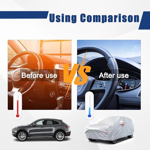 kayme - Funda de Coche SUV de 6 Capas, Personalizada para Mercedes Benz GLC(2016-2025), Impermeable a Todo Tipo de Clima para automóviles, Cubierta Completa para Exteriores, Lluvia,protección UV.