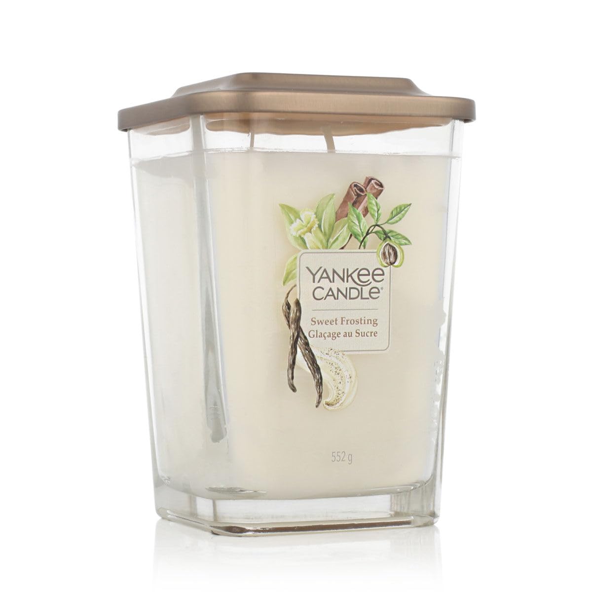 Yankee Candle Wick Square Scented Candle, Sweet Frosting, L