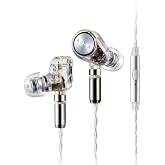 AZLA ARES Clear Gaming Earbuds with Mic for PS5 PC FPS USB-C MMCX | IEMs for Gaming, Tuned for FPS Games, Compatible with PS5, XBox, Nintendo Switch, PC, Phone and More