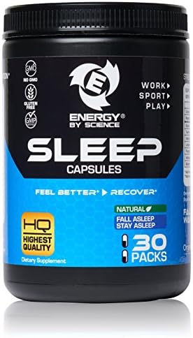 Best Natural Sleeping Aid Sleep Boosting Pills Extra Strength Capsules Supplement - Rest and Recover