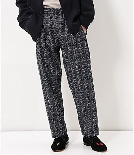 Amazon アダム エ ロペ メンズ Adam Et Rope ポリエステルジャガードパンツ ブラック 01 M ロングパンツ 通販