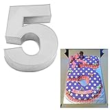 Large Number Five Birthday Wedding Anniversary Cake Tins / Pans / Mould by Falcon 14