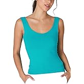 NIKIBIKI Women Seamless Clean Line Sweet Heart Tank Top, Made in U.S.A, One Size