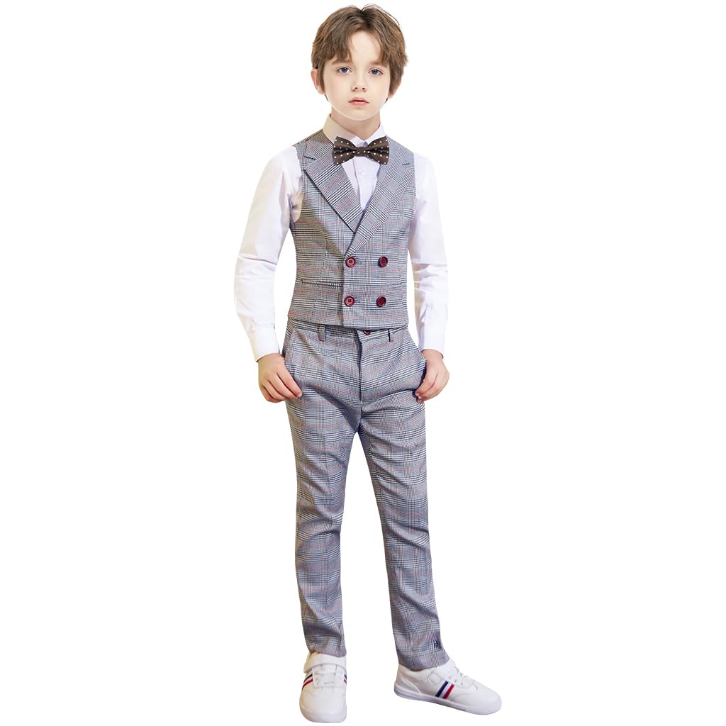 Marvelous World Boys' 5-Piece Formal Vest Suit