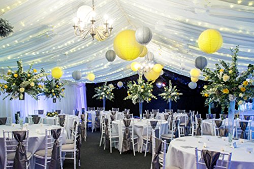 Yellow & Silver 12(3x8"+3 X10" + 3 X12" + 3 X14")