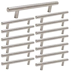 homdiy 15 Pack Brushed Nickel Cabinet Pulls Drawer