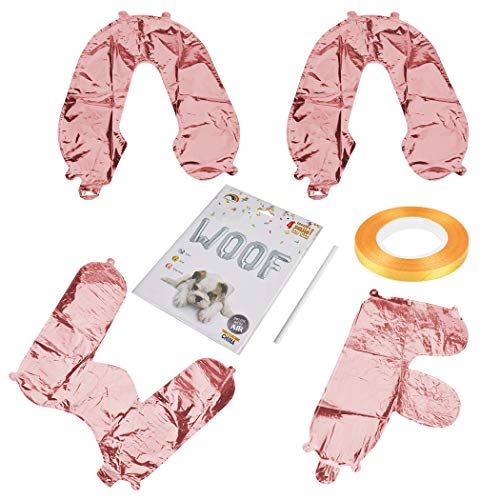B bangcool Dog Birthday Party Supplies Pet Birthday Party Decorations WOOF Letter Balloons Paw Print Balloons for Pet Cat Dog Birthday
