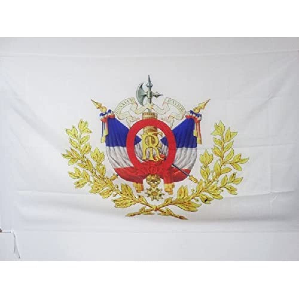 AZ FLAG - France Coat of Arms 3rd Republic Flag - 2x3 Ft - french republican Banner with Sleeve - 100% Polyester - Fade Resistant - Vivid Colors - 2' x 3' Feet - 90x60 Cm