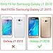 J1 2016 Case, Galaxy Amp 2 Case, Galaxy Express 3 Case, Viodolge [Shockproof] Hybrid Tough Rugged Dual Layer Protective Case Cover with Kickstand for Samsung Galaxy J1 2016 / Amp 2 / Express 3 (blue)