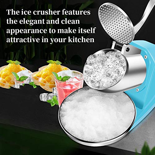 Earthily Elektrischer Ice Crusher - 380W Eiscrusher Maschine aus Rostfreier Stahl für Softdrinks, Cocktails oder kalte – Bild 3
