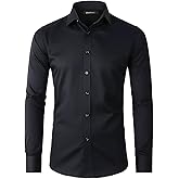 Beninos Men's Dress Shirts Casual Long Sleeve Button Down Shirt