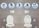AQUALONA Premium Thermoplastic Toilet Seat Oval Soft Close Easy Fit White view 7