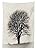 House Decor Tablecloth Lonely Tree in the Field with Many Leafless Branches Countryside Vintage Artsy Work Dining Room Kitchen Rectangular Table Cover