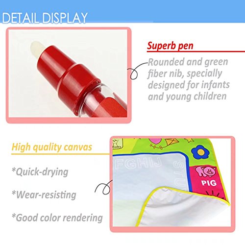 image for MAZU Aqua Doodle Mat, Large Magic Water Drawing Painting Writing Mat P