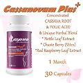 Cassava Supplement, Fertility Supplement for Twins and Healthy Pregnancy (Cassava Root, Folic Acid. Vitex Agnus Castus, Red Raspberry Leaf, Nettle Leaf)