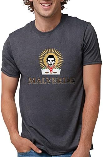 CafePress - Jesus Malverde - Saint Of The Druglords T-Shirt - Mens Tri-blend T-Shirt