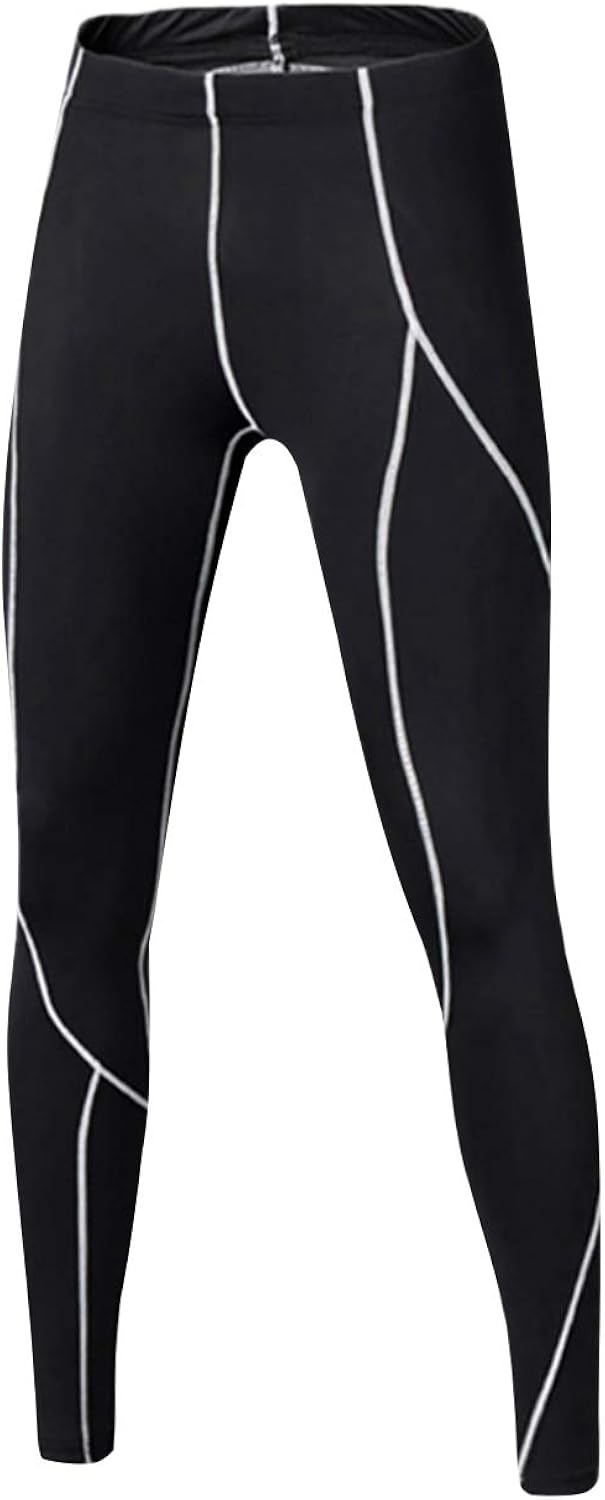 Youth Boys Compression Leggings Athletic Pants Base Layer Football Workout Tight: Clothing