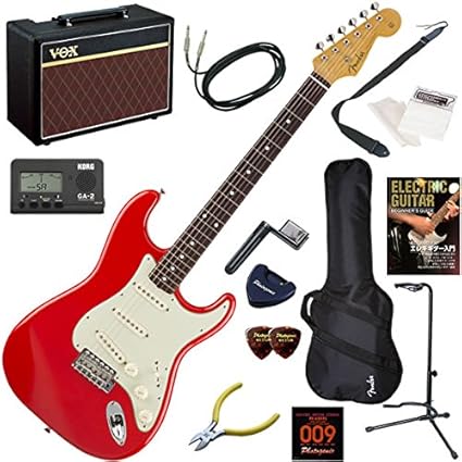 Amazon Fender エレキギター 初心者 入門 日本製 フジファブリック山内総一郎のシグネイチャーストラトキャスター 人気のvox Pathfinder10が入った本格14点セット Soichiro Yamauchi Stratocaster エレキギターセット 楽器 音響機器