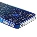 Snap-on Case compatible with Apple iPhone 4 / 4S , Clear Dark Blue Waterdrop