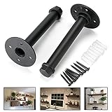 Sumnacon Rustic Industrial Shelf Brackets, 7.7