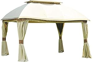 Garden Winds Replacement Canopy for The Sam's Club Dome Gazebo - Standard 350 - Beige