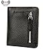 AINIMOER Small Leather Wallet for Women, Ladies Credit Card Holder RFID Blocking Women's Mini Bifold Pocket Purse, Black