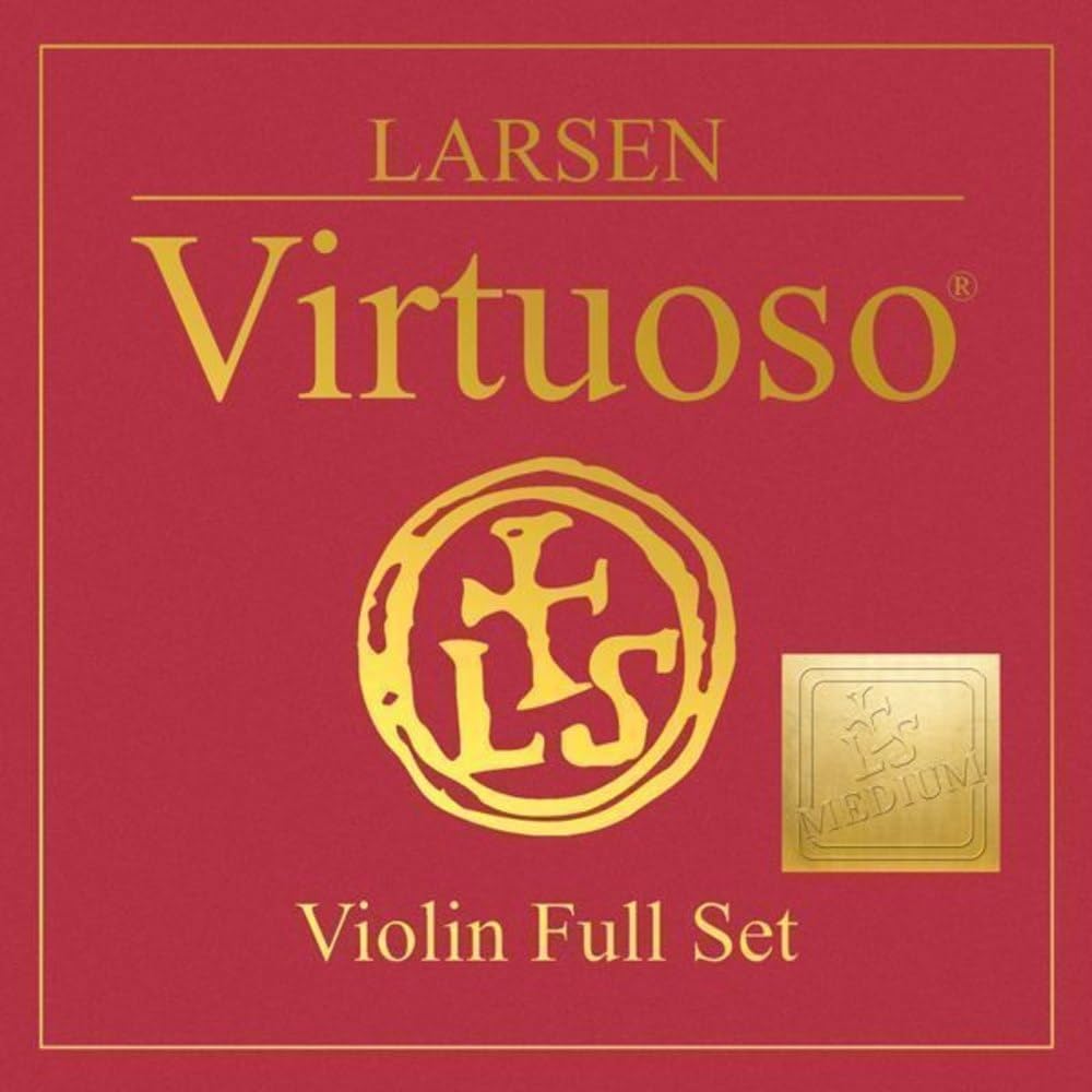 Larsen Strings Violin Strings Virtuoso Set E Steel medium (with ball end), A Aluminium, D + G Silver medium - Tension 22,5kg / 49.6lbs